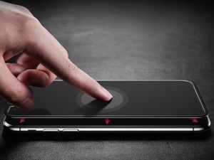 Baseus Baseus Szkło silk Apple iPhone X z elastyczną ramką białe 11