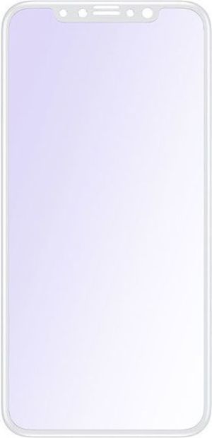 Baseus Baseus Szkło silk Apple iPhone X z elastyczną ramką białe 6