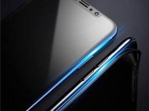 Baseus Baseus Szkło silk Apple iPhone X z elastyczną ramką białe 8