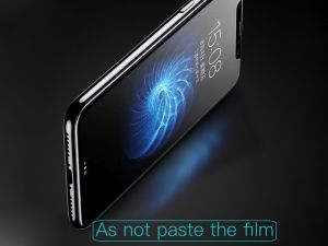 Baseus Baseus Szkło silk Apple iPhone X z elastyczną ramką białe 9