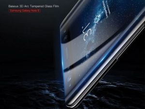 Baseus Baseus szkło hartowane 3D arc Samsung Galaxy Note 8 Białe 8