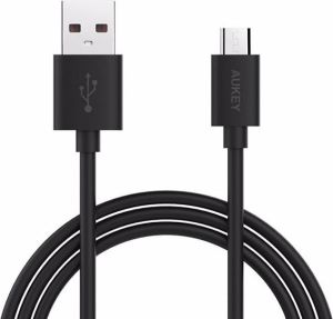 Kabel USB Aukey USB-A - microUSB 1.2 m Czarny (CB-D10) 1