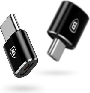 Adapter USB Baseus USB-C - microUSB Czarny  (28296-uniw) 4