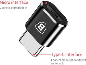 Adapter USB Baseus USB-C - microUSB Czarny  (28296-uniw) 6