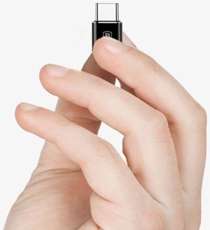 Adapter USB Baseus USB-C - microUSB Czarny  (28296-uniw) 7