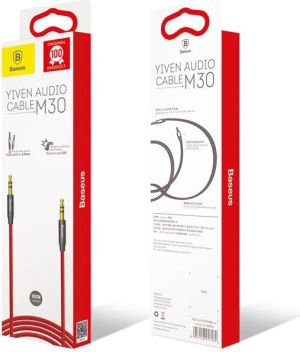 Kabel Baseus Jack 3.5mm - Jack 3.5mm 1m czerwony (27891-uniw) 3