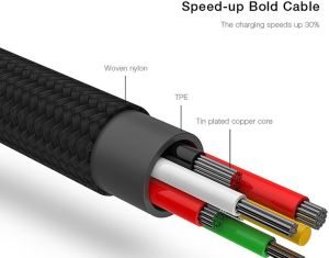 Kabel USB Baseus USB-A - microUSB + Lightning 1.2 m Czarny (27107-uniw) 4