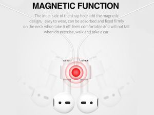 Baseus Baseus AirPods Strap pasek przewód do słuchawek apple white ACGS-A0G 11