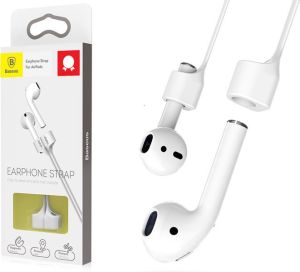 Baseus Baseus AirPods Strap pasek przewód do słuchawek apple white ACGS-A0G 2