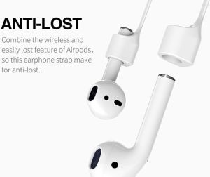 Baseus Baseus AirPods Strap pasek przewód do słuchawek apple white ACGS-A0G 8
