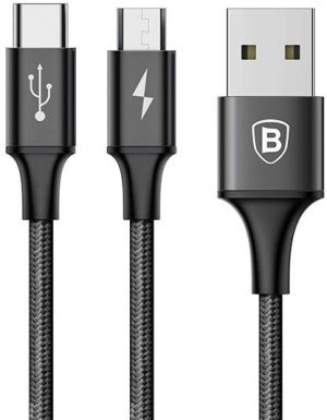 Kabel USB Baseus USB-A - 1.2 m Czarny (27017-uniw) 1