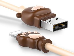 Kabel USB Baseus Kabel Baseus Bear 2a 1m lightning iPhone iPad iPod brązowy 2