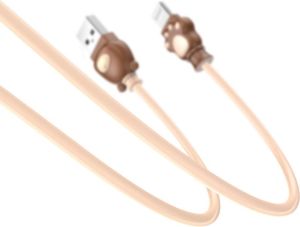 Kabel USB Baseus Kabel Baseus Bear 2a 1m lightning iPhone iPad iPod brązowy 3