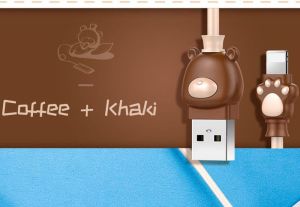 Kabel USB Baseus Kabel Baseus Bear 2a 1m lightning iPhone iPad iPod brązowy 9