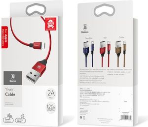 Kabel USB Baseus USB-A - Lightning 1.2 m Czerwony (25266-uniw) 5