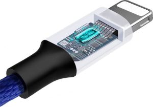 Kabel USB Baseus USB-A - Lightning 1.2 m Niebieski (25264-uniw) 5