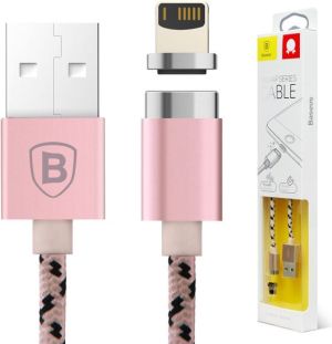 Kabel USB Baseus Oryginalny kabel magnetyczny Baseus Lightning Różowy 1