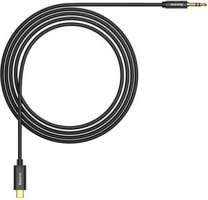 Kabel USB Baseus USB-C - mini Jack 3.5 mm 1.2 m Czarny (30476-uniw) 3