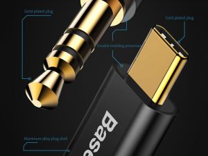 Kabel USB Baseus USB-C - mini Jack 3.5 mm 1.2 m Czarny (30476-uniw) 7