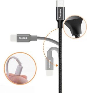 Kabel USB Baseus USB-A - microUSB 1.5 m Czarny (30460-uniw) 6