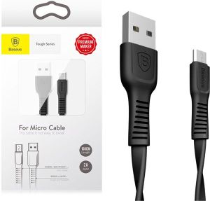 Kabel USB Baseus USB-A - microUSB 1 m Czarny (30458-uniw) 1