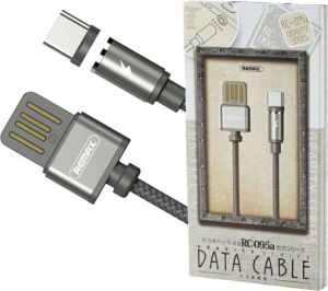 Kabel USB Remax USB-A - USB-C 1 m Szary (31128-uniw) 2