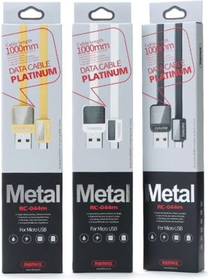 Kabel USB Remax Kabel Remax RC-044m Platinum USB - USB C Metal Czarny 3