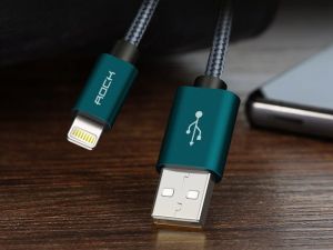 Kabel USB Rock Space USB-A - Lightning 1.8 m Zielony (29564-uniw) 3