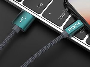 Kabel USB Rock Space USB-A - Lightning 1.8 m Zielony (29564-uniw) 4
