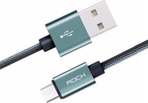 Kabel USB Rock Space USB-A - microUSB 1 m Szary (26565-uniw) 1