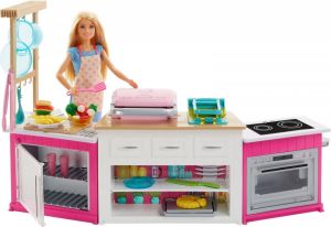 Lalka Barbie Barbie Barbie Idealna kuchnia zestaw (FRH73) 1