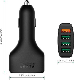 Ładowarka Aukey CC-T9 4x USB-A 7.2 A  (23781-uniw) 3