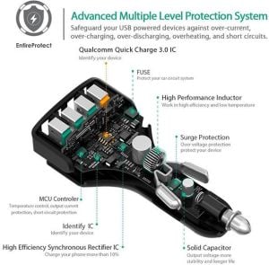 Ładowarka Aukey CC-T9 4x USB-A 7.2 A  (23781-uniw) 7