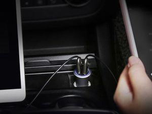 Ładowarka Baseus Ładowarka samochodowa 2 x usb 3.1A small trumpet złota 7