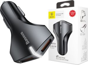 Ładowarka Baseus Baseus ładowarka samochodowa 2x USB QC 3.0 Rocket 2