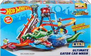 Hot Wheels Tor samochodowy City Color Shifers Atak Krokodyla  (FTB67) 7