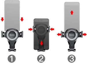 Baseus Uchwyt grawitacyjny do samochodu Osculum SUYL-XP0S 14