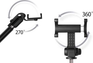 Selfie stick Disph Selfie Stick Statyw Disph z pilotem bluetooth Czarny 9