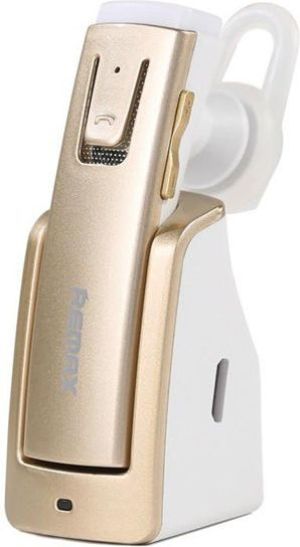 Słuchawka Remax Słuchawka Bluetooth Remax ze Stacją Dokującą do Samochodu RB-T6C - Złota 1