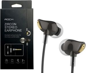 Słuchawki Rock Rock douszne słuchawki Stereo Zircon Czarne 2