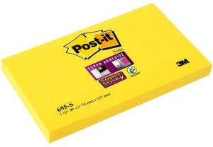 Post-it Bloczek SUPER STICKY 655-S, 127x76mm, żółty (3M0497) 1