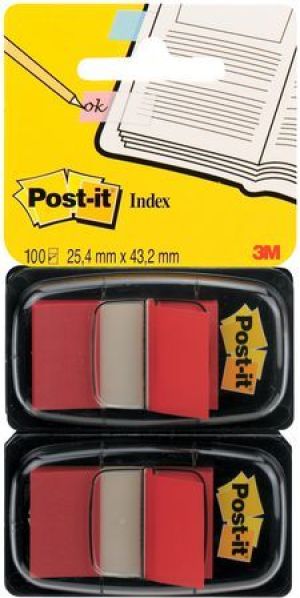 Post-it Zakładka indeksująca 680-R2EU, czerwony, 2 x 50sztuk (3M0832) 1