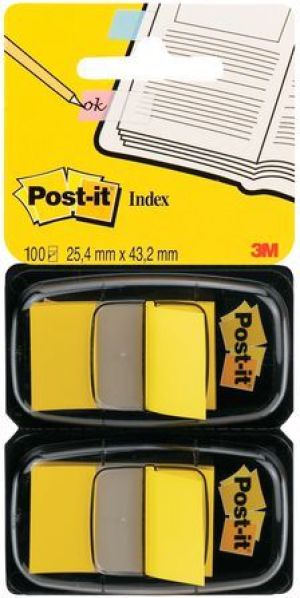 Post-it Zakładka indeksująca 680-Y2EU, 25mmx43mm, żółty, 2 x 50sztuk (3M0835) 1