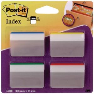 Post-it Zakładki indeksujące silne do archiwizacji 686-A1, wygięte do szuflad 50,8 x 38, 4 kolory (3M0514) 4
