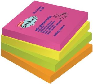 Staples Bloczek samoprzylepny 76 x 76mm, neonowy, 12 sztuk po 100 kartek (C71782) 2