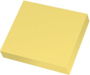 Staples Bloczek samoprzylepny RECYCLED 76x76mm, żółty, opakowanie 12 sztuk (C73760) 2