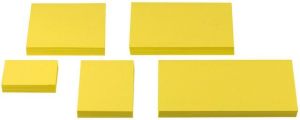 Staples Bloczek samoprzylepny, 51X76mm, żółty, 100 kartek 12 sztuk (C71560) 2