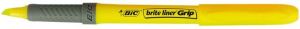 Bic Zakreślacz BRITELINER z gumowym uchwytem żółty 2
