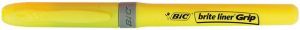 Bic Zakreślacz BRITELINER z gumowym uchwytem żółty 3