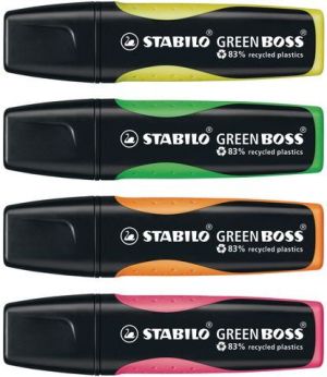 Stabilo Zakreślacz GREEN BOSS, zestaw 4 kolorów (SCH250) 5